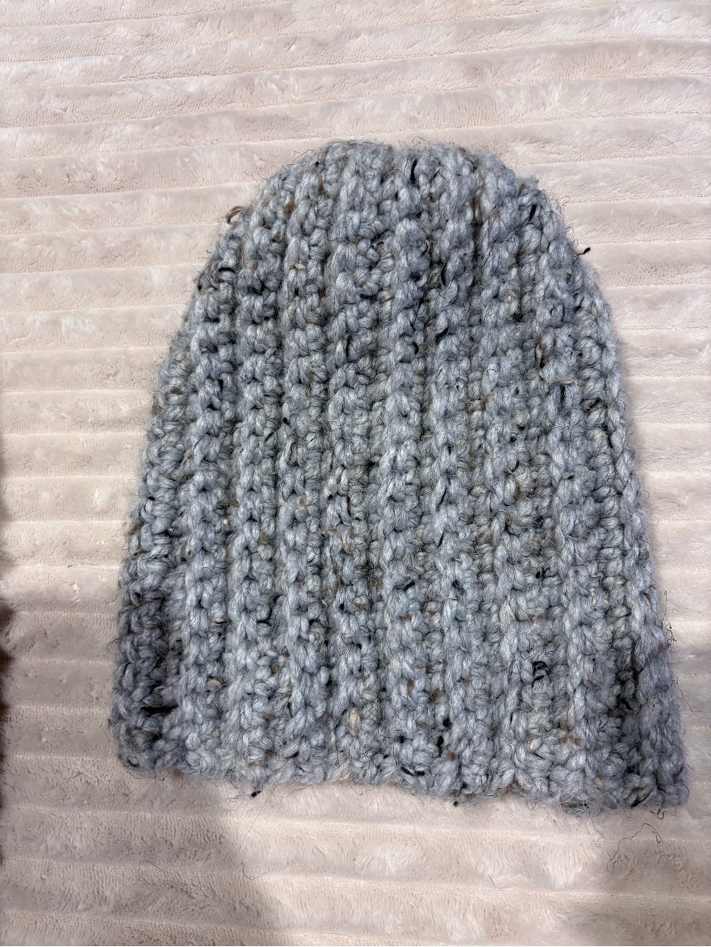 Cozy Chunky Knit Women's Beanie - Light Gray